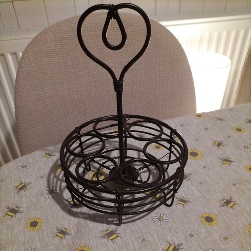 Wire basket egg holder for - , 6