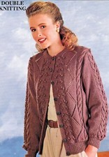  177 Ladies Cable Cardigan DK