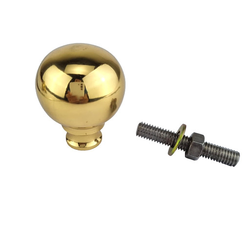 Large solid brass bed ball - solid,