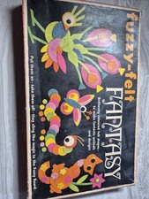 Fuzzy Felt Fantasy Made In England By Allen Industries. Vintage 60/70’s FREEPOST