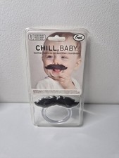 Chill Baby Teether Moustache Dummy Pacifier Novelty Child Soother 0-6months