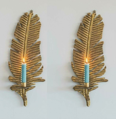 Set gold feather wall - set,