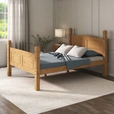 Corona Bed Frame 4ft6 Double High End Solid Mexican Pine Frame Waxed Bedroom