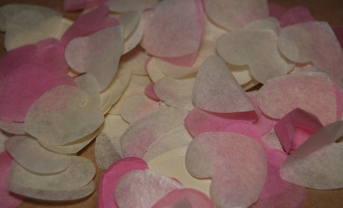 Pink white biodegradable - &,