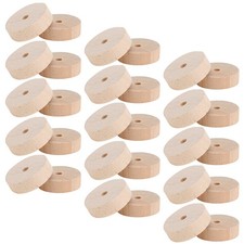 30 Pcs Wooden Car Wheels Small