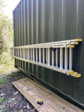 2 - 9" Wall Ladder Brackets BLACK Ladder Hook UNIVERSAL Secure Ladders Brackets