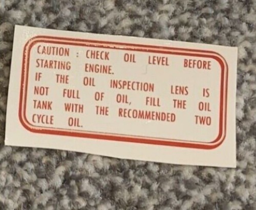 Suzuki fz50 decal oil level - suzuki,
