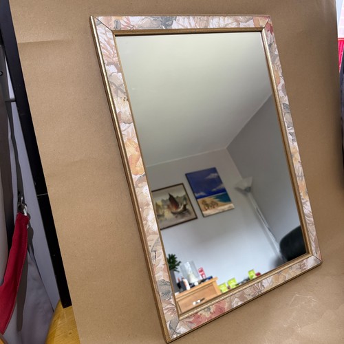 Vintage floral mirror shabby - vintage,