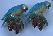 Blue parrots 2X wall hanging