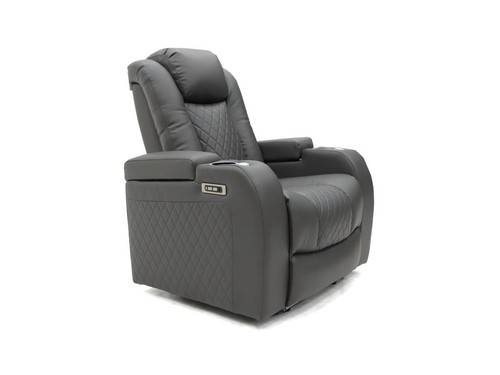 Electric reclining chair grey - reclining,