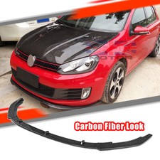 For GTI MK6 6 2010-2013 -Front Splitter Spoiler Lip Body Kit - Carbon Look