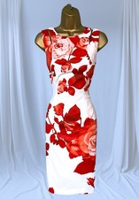 Karen Millen UK 12 White Red
