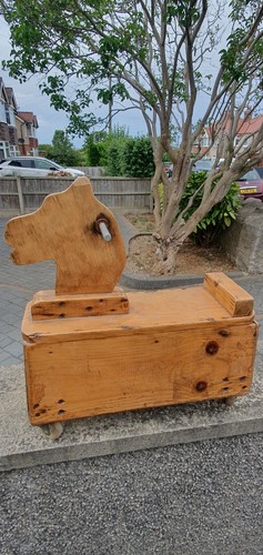 Vintage rocking horse wooden - rocking,