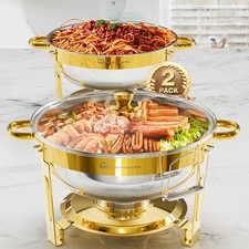 5qt 2 pack Gold Chafing Dish