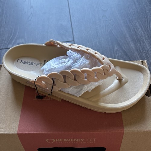 Heavenly feet nude mules - nude, size