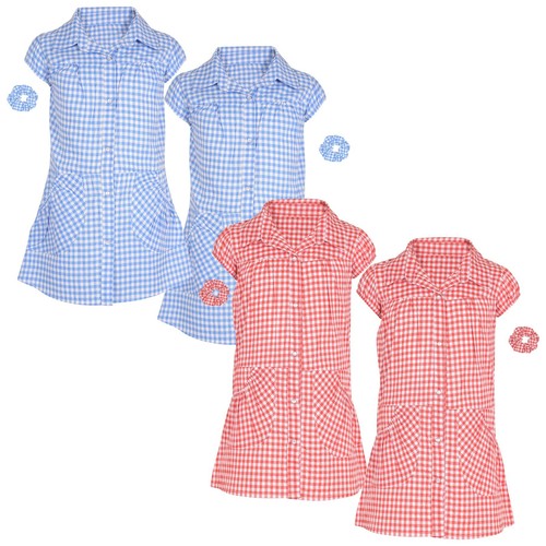 Girls gingham school dress - girls,