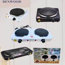 Double Single Electric Solid Hot Plate Portable Table Top Cooker Hob 1000/2000W