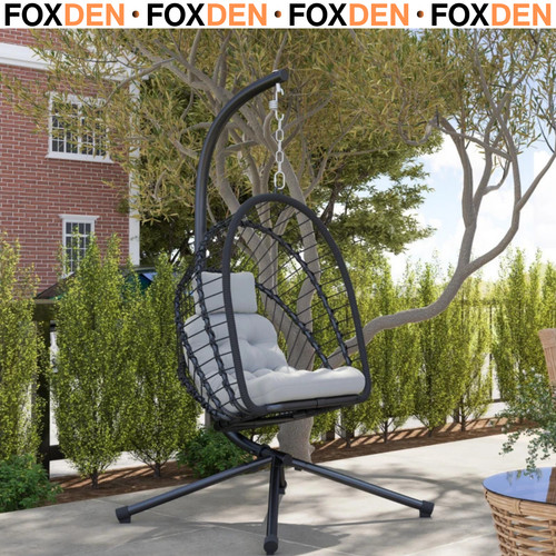 Outdoor rattan hanging - rattan, egg