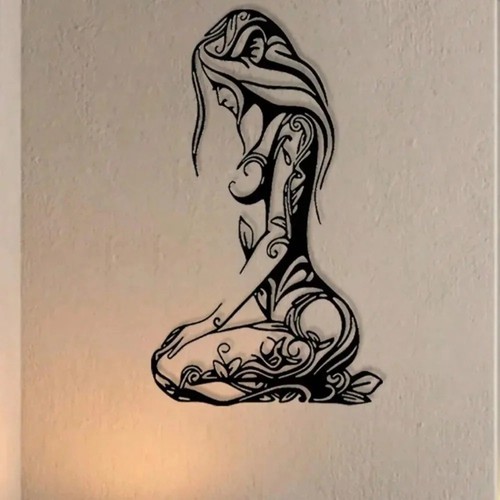 Black metal wall - metal, art