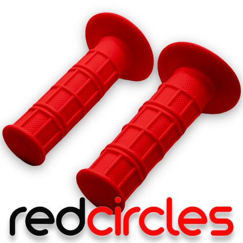Red pit bike - waffle, grips