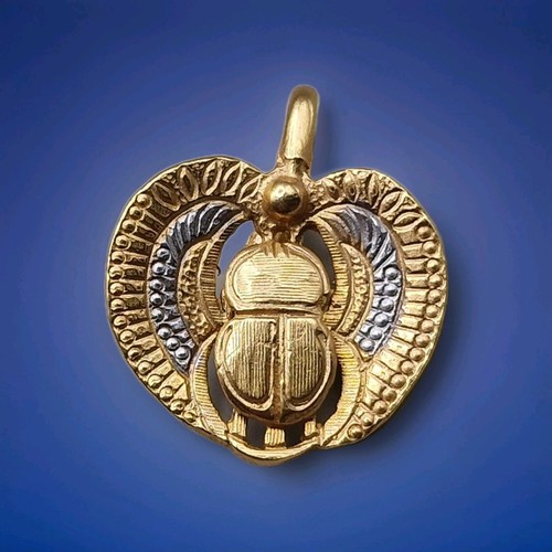 Silver gilt egyptian - silver,
