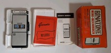 Vintage Dictaphone - Binatone - Boxed with Manual + Tapes - For Spare / Repair