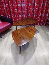 Vintage Mid 20th Century Ercol Nest Of 'Pebble' Tables, Beech & Elm, Model 354
