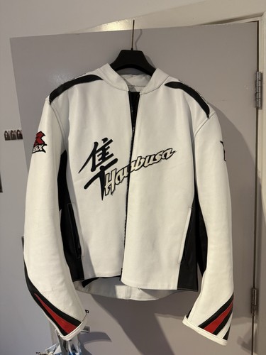 White leather suzuki hayabusa - leather,