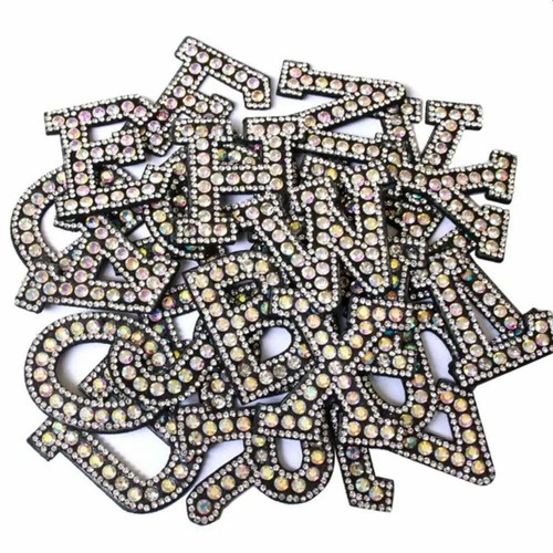 Rhinestone sparkle letter - rhinestone,