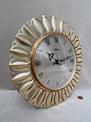 60s sunray wall clock vintage - sunray, clock,