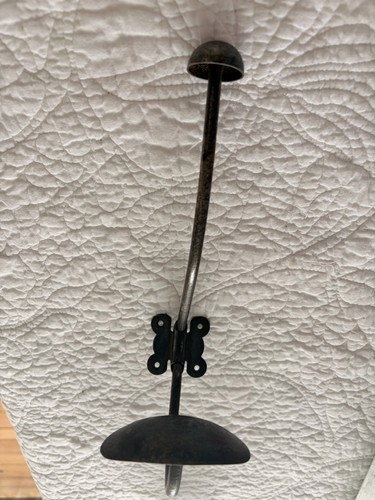 Antique french metal coat - coat, hook