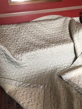 Heavyweight Dorma PALE SAGE QUILTED  BEDSPREAD 100 X 100” Beautiful Home VVGC❤️