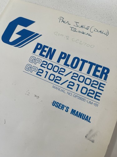 Graphtec pen plotter manuals - plotter,