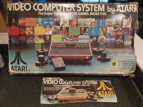 Atari 2600 boxed with all