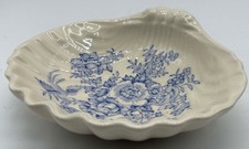 Vintage Blue & White Masons Ironstone Stratford Soap Dish