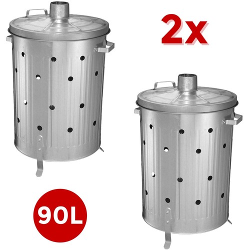 90l galvanised incinerator - 2,