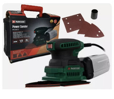 Parkside Power Sander PPS 200 C2 200W With 2 Types Of Sandind Plates - In Case