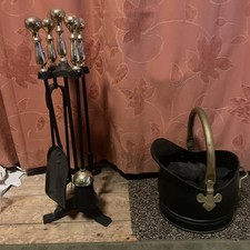 Fire Poker Set And Stand With