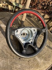 Mercedes W210 R170 W208 W140 C140 W463 W124 W202 R129 Red Leather Steering wheel