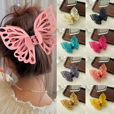 Ladies Extra Large Butterfly Hollow Hair Claw Clips Hairpin Hair Clip Barrettes↷