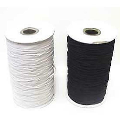 Round hat elastic cord black - ,