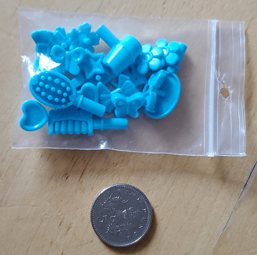 Lego freinds hair - set, blue