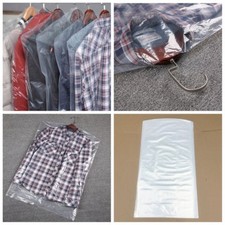 10/50pc Polythene Clear Garment Suit Cover Plastic Dry Cleaner Clothes Dress Bag