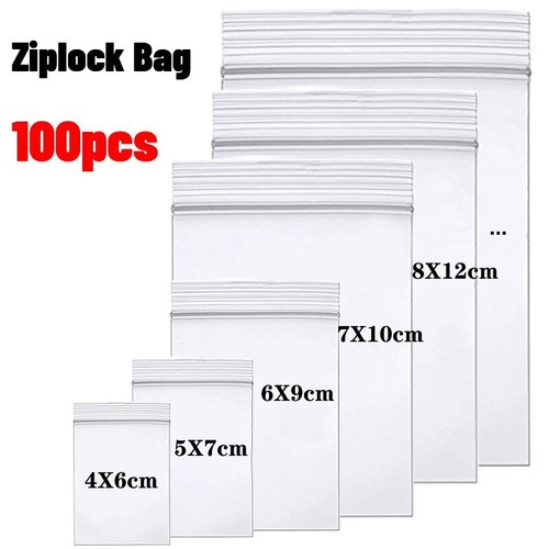 100 small clear plastic - small,