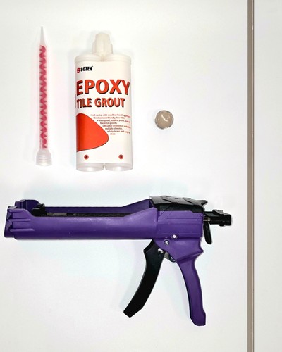Epoxy tile grout gun - tile, kit