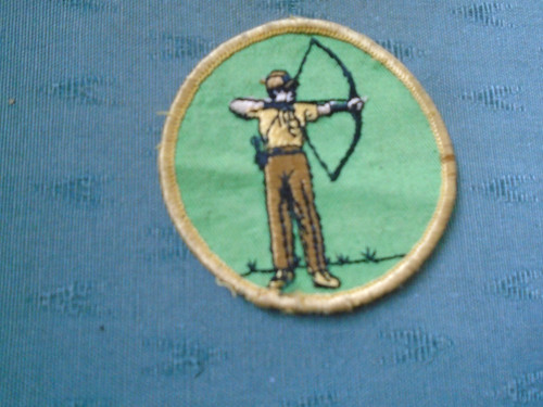 Vintage archery cloth badge - vintage,