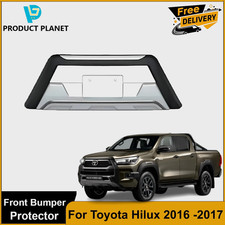Heavy Duty Front Bumper Bull Bar Nudge Protector For Toyota Hilux 16-17 4WD Guar