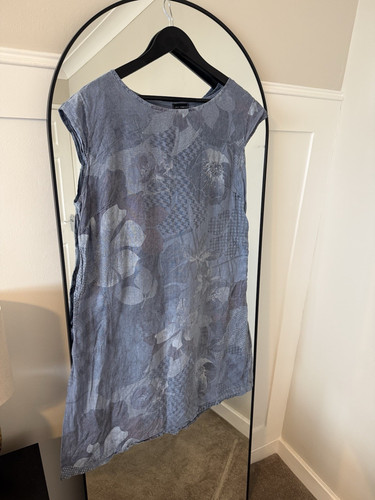 Luca vanucci blue floral 100 - blue,
