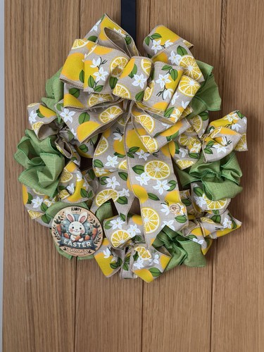 Handmade easter wreath lemon - handmade,