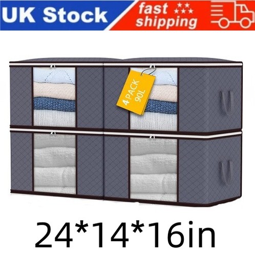 90l clothes storage bags - 4x,